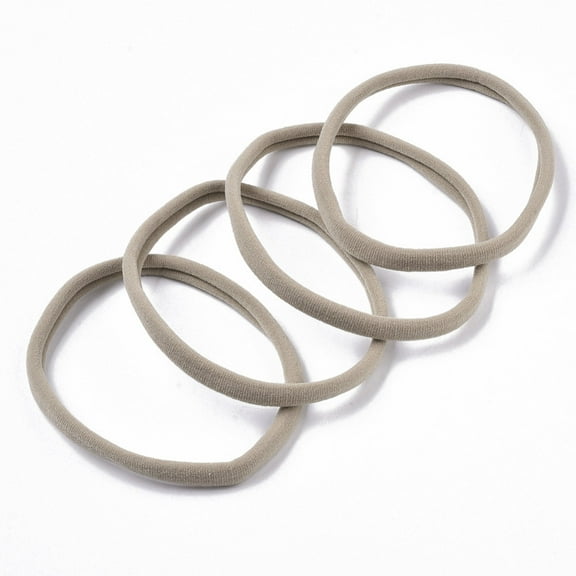 50 pc Nylon Elastic Baby Headbands for Girls Hair Accessories Tan 11 inch(28cm)