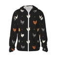 thumbnail image 2 of Lsque Funny Chicken UPF 50+ Lightweight Sun Protection Men's Women's Long Sleeve Shirt, Hoodie Performance -Small, 2 of 9