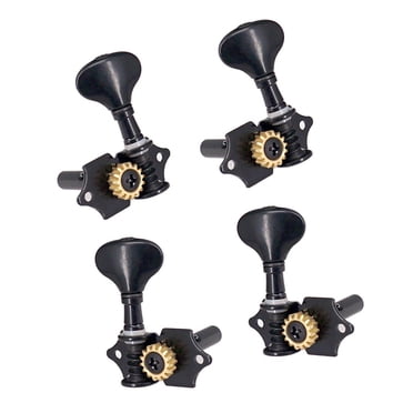 Yibuy 4 String Tuning Peg Machine Head Tuners W/Screws And Nuts For Ukulele Guitar