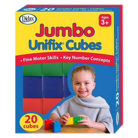 UPC: 0706406118072 | Didax Jumbo Unifix Cubes  Set of 20