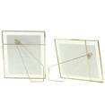 Koyal Wholesale Gold Pressed Glass Floating Photo Frames 10 x 12 Inch