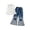 White, variant on XINXIAOO Toddler Girls Clothes Sleeveless Shirt Flare Jeans Pant Outfits for Girl Bell Bottom Kids Girls Clothing Set Summer Fall Fashion Outfits 7-8 Years