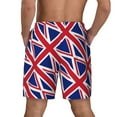 thumbnail image 2 of Mens Union Jack All Uk Flag 2 in 1 Quick Dry Swim Trunks with Compression Liner Beach Shorts, 2 of 6