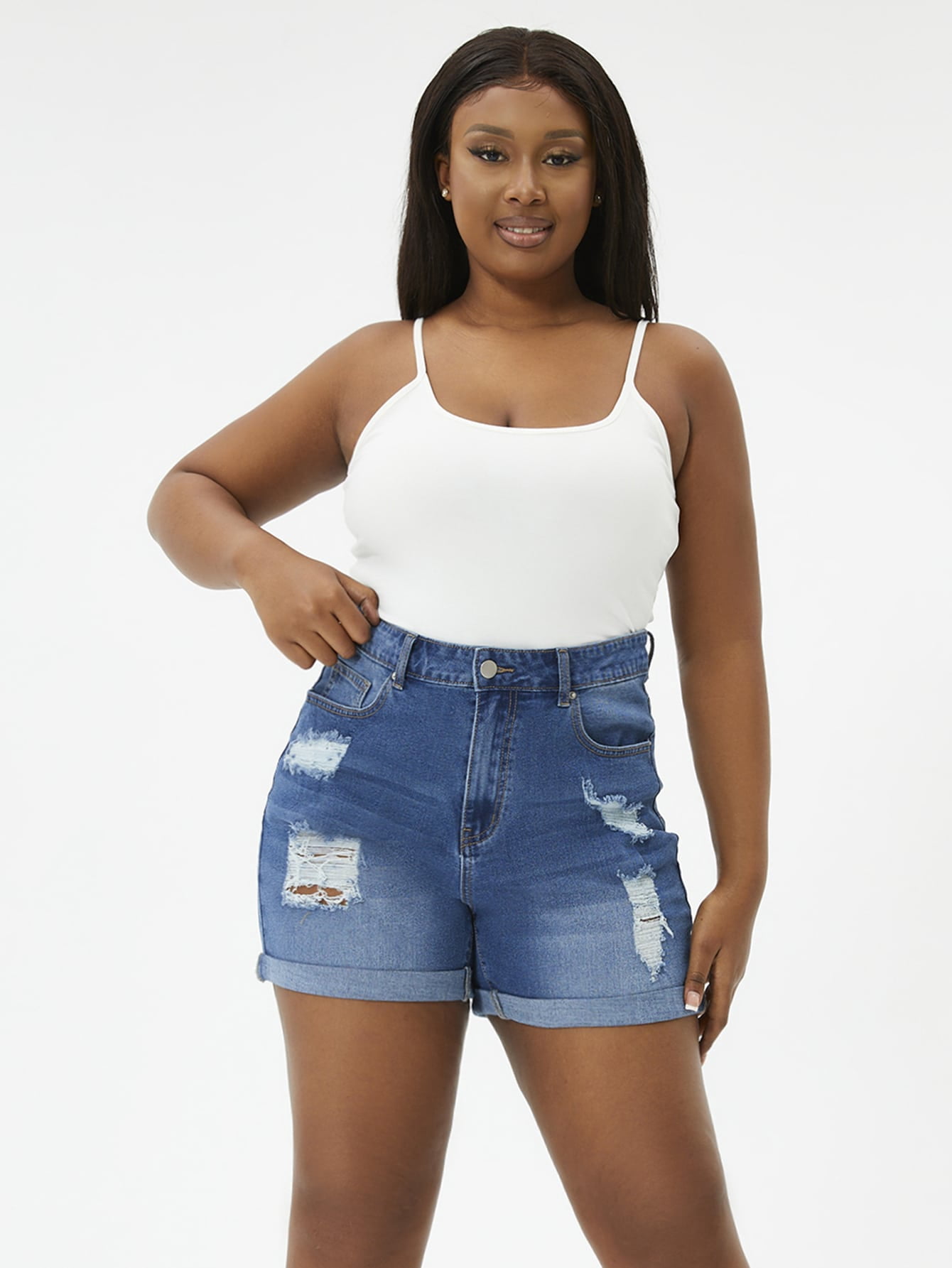 2022 Summer Medium Wash Women's Plus 