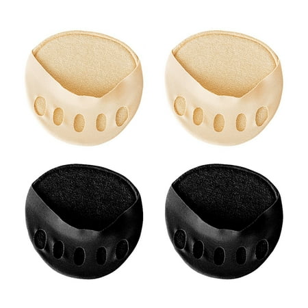 

Etereauty 1 Set 4 Pairs Breathable Toeless Half Socks Invisible Toe Topper Liner Socks