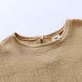 thumbnail image 5 of WOYY Toddler Girls Summer Linen Outfits Solid Short Sleeve T Shirt with Shorts Set Fashion Kids Clothes, Sizes 2-3, 5 of 8