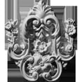 thumbnail image 1 of Ekena Millwork ONL05X06X01FL 5.75 In. W X 6.5 In. H X .62 In. P Architectural accent - Flower Drop Onlay, 1 of 1