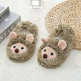 thumbnail image 2 of XIYON Kids Slippers Girls Boys Winter Warm Fuzzy Shoes Cute Design Indoor Outdoor Comfortable Kids Soft For Toddler And Little Girls 4.5-5 Years, 2 of 7
