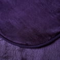 thumbnail image 6 of Chezmoi Collection Heavy Thick Korean Style Faux Mink Blanket Single Ply 9 Lbs, 750GSM Silky Soft Plush Raschel Mink Blanket, 92" x 106" US King Size, Solid Purple, 6 of 9