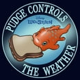 thumbnail image 2 of Men's Lilo & Stitch Pudge Controls the Weather Graphic Tee Navy Blue Medium, 2 of 5