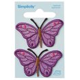 thumbnail image 5 of Wrights Iron-On Appliques 2/Pkg-Iridescent Butterflies, 5 of 5