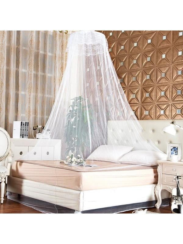 Elegant Lace Bed Mosquito Netting Canopy Mesh Princess ...