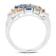thumbnail image 2 of 2.05 Carat Genuine Multi Sapphire .925 Sterling Silver Ring QJ Model, 2 of 3