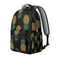thumbnail image 2 of Exotic Students Backpack Pineapples Hawaiian Hawaii Tropical School Bag with Fruit Summer Yellow Golden Design, Lightweight and Adjustable Strap, 2 of 6