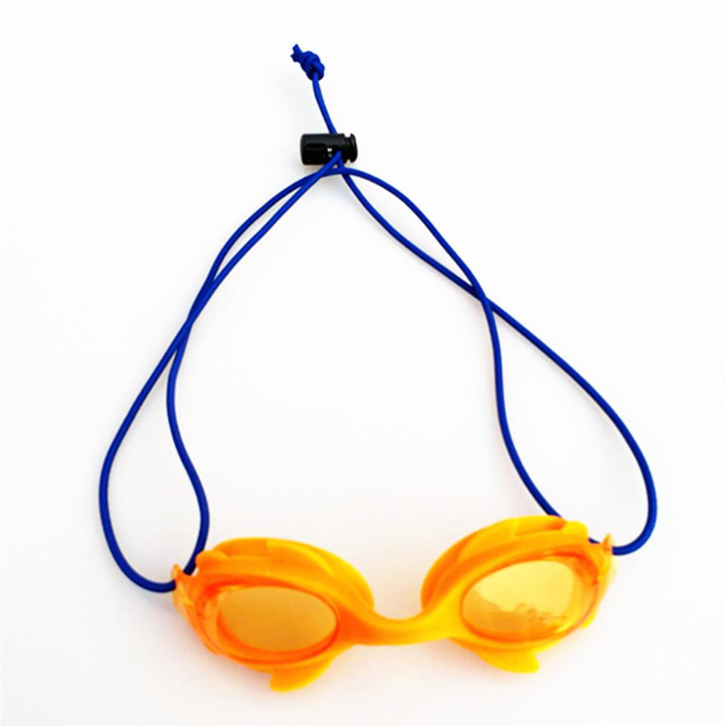 2x Durable Swimming Swim Goggles Dive Mask Elastic Strap & Cord Lock Stopper 