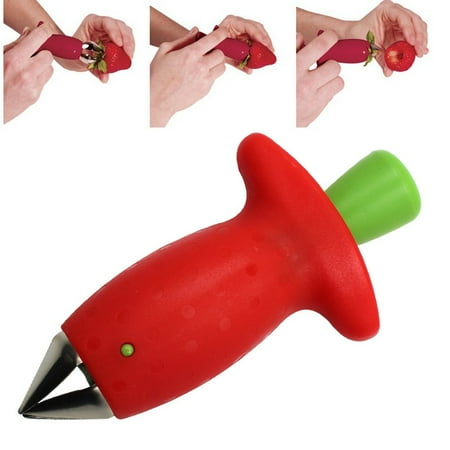 

Strawberry Huller Metal Tomato Stalks Remover Gadget Strawberry Hullers Kitchen