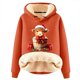 thumbnail image 1 of WILLBEST Sudadera con Capucha "Have Yourself A Mooey Little Christmas", de Terciopelo Grueso, Cálida y Holgada X-Grande, 1 of 3