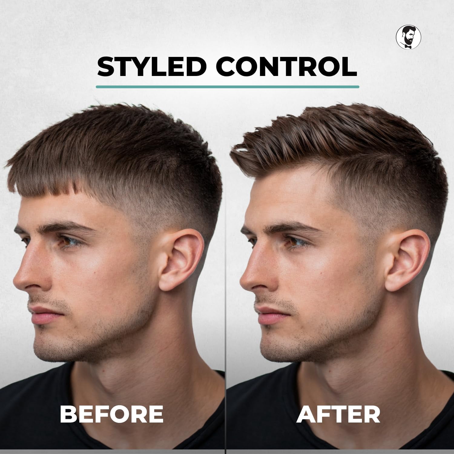 Gentlemen Republic 16oz Refined Hair Gel – Premium Men’s Styling Gel, 24 Hour Hold & Shine, Alcohol-Free, No Parabens