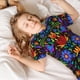 thumbnail image 5 of Balery Colorful Floral Conjunto de Pijama Infantil de Manga Corta con Estampado – Ropa de Dormir de Algodón Suave-XX-Large, 5 of 6