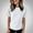 White, variant on Munlar Blue T Shirts for Women Loose Plain Spring 2025 Short Sleeve Crew Neck Tops 5XL