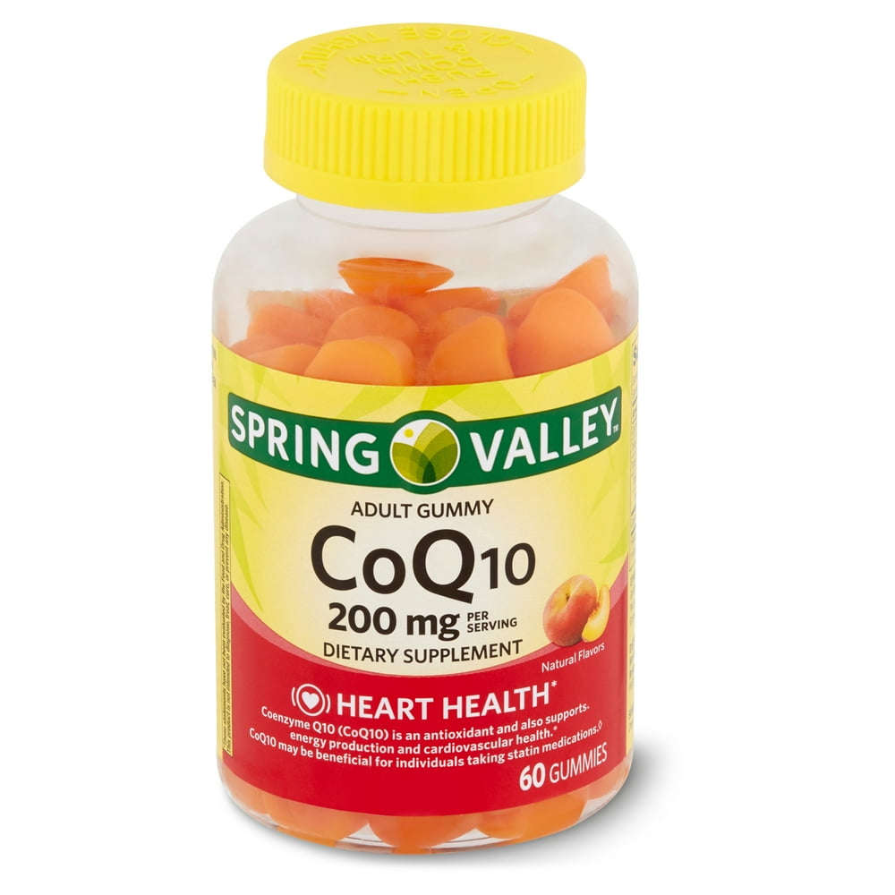 Spring Valley CoQ10 Adult Gummies, 200 Mg, 60 Ct