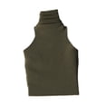 thumbnail image 2 of Figura de acción a escala 1:12, ropa para mujer, camiseta sin mangas, cuello alto, minidisfraz de muñeca Verde, 2 of 9