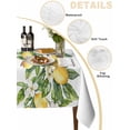 thumbnail image 3 of Yellow Lemon Tablecloth Rectangle Table Cloth 60x102, Waterproof Tablecloth Outdoor Table Cloth, Simple Spring Botanical Fruit Leaves Flower Washable Table Cover for Kitchen Dinning Party, 3 of 8