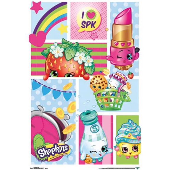 Posterazzi  Shopkins - Collage Poster Print - 22 x 34 in.