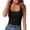 Black, variant on Womens Ribbed Tank Tops 2024 Summer Neck Slim Fitted Tops Casual Basic Knit Sleeveless Shirts Active Crop Pack Ballet Tops for Women Big And Tall Top Compression Big And Tall Tops Crop Workout Tee