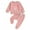 Pink, variant on 2PCS Baby Girls Fall Outfits 6 12 18 24M 3T Long Sleeve Rainbow Print Sweatshirt + Pants Set Toddler Clothes