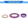 thumbnail image 6 of Unique Bargains AC  Engine Start Speaker Knob Cover Interior Trim for Honda Civic 16-21 Aluminum Alloy Rose Purple 5 Pcs, 6 of 7
