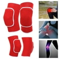 thumbnail image 4 of Knee Guards For Dance, Knee Brace Protector Thickened Sponge Non-  For Dancing For Basketball For Running Red, 4 of 8