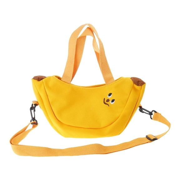 Zonest Women Banana Shoulder Bag Korean Style Crossbody Bag Hand-held Canvas Handbags