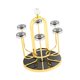 thumbnail image 5 of Soporte para secar tazas, soporte para tazas de café, escurridor antideslizante para vasos, cafeterías, tiendas, oficinas, vasos para beber. Oro, 5 of 9