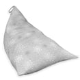 thumbnail image 2 of Grey and White Lounger Chair Bag, Shabby Form Simplistic Flourishing Floral Nature Beauty Ornamental Romantic, High Capacity Storage with Handle Container, Lounger Size, Grey White, by Ambesonne, 2 of 5