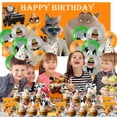 thumbnail image 6 of Bad Guys Birthday Cups Party Supplies Decor Backdrop Plates Fans Decorations Banner, 6 of 6