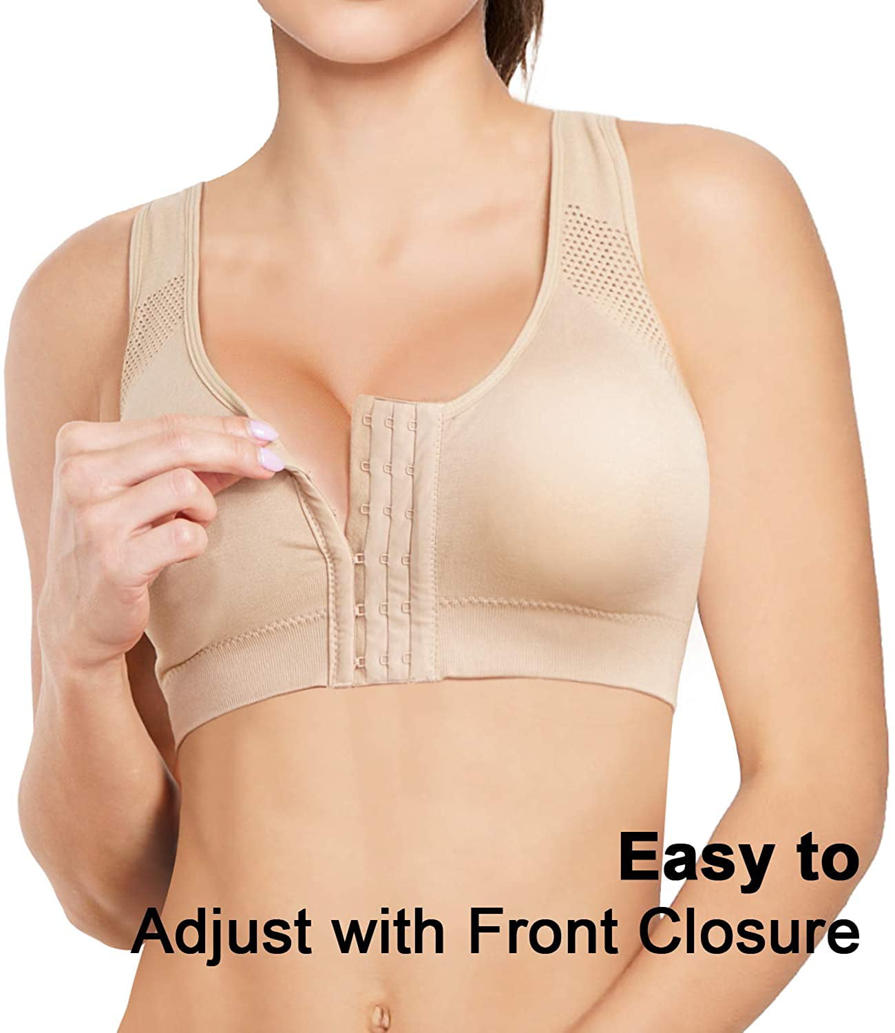 Eleady Women Posture Bras Front Closure Bras with Back Support