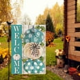 thumbnail image 3 of Blue Pumpkins Garden Flag Welcome Fall Thanksgiving Day Pumpkins for Outside Party Fall Thanksgiving Day Holiday Gift for Friends Of Blue Lovers Farmhouse Decoration 12.5x18, 3 of 6