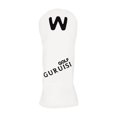 thumbnail image 2 of Couvre-chefs de Golf pour Conducteur Fairway Bois U Putter Manchon Hybride avec Étiquette de Numéro Blanc 3 35x12cm, 2 of 8