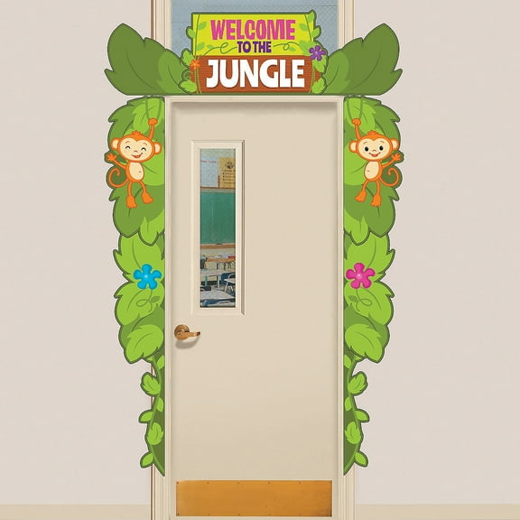 Jungle Door Border - Educational - 9 Pieces