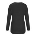thumbnail image 4 of Birdeem Womens Fashion Casual Solid Color V-Neck Long Sleeve Button Top, 4 of 12