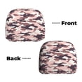 thumbnail image 3 of 2 PCS Car Headrest Cover, Camouflage Pink Soft Car Seat Head Rest Cover Protector Interior Car Accessories Seat Covers for Cars Truck Auto Only Covers, 3 of 8