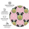 thumbnail image 4 of Bingfone Vintage Panda Avocado Leather Drinks Coasters With Set Of 6,Suitable For Home Kitchen,Coffee Cup Coasters Home Gift, 4 of 9