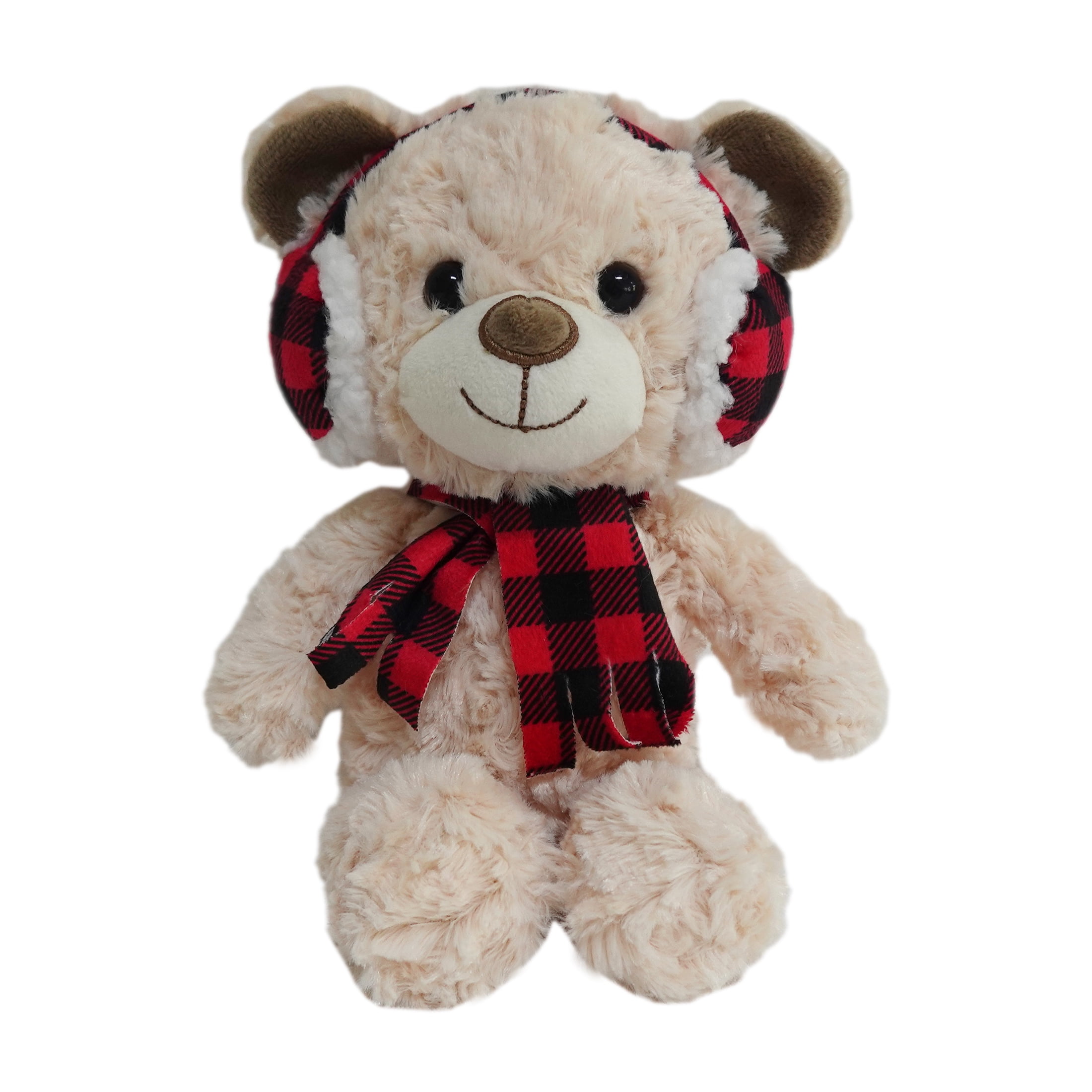 Holiday Time Plush Bear Brown 9.5inch for 3 years and up, PLUSH BEAR