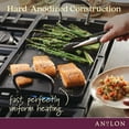 thumbnail image 2 of Anolon Advanced Home Hard-Anodized Non-Stick Double Burner Griddle, 10-Inch x 18-Inch, Onyx, 2 of 9