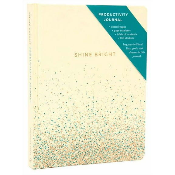 Shine Bright Productivity Journal, Cream (Diary)
