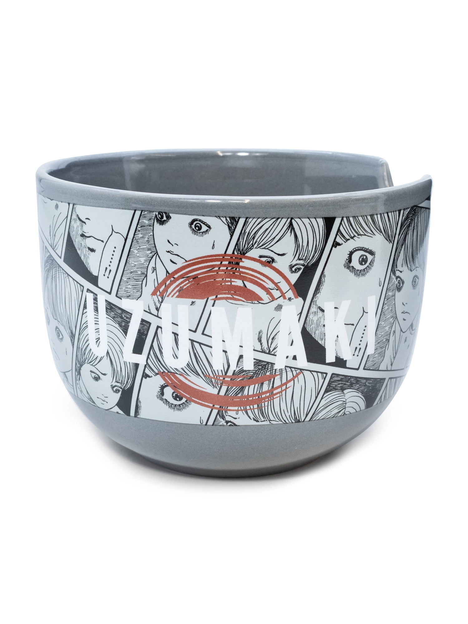 Uzumaki Ramen Bowl Set includes Ceramic Noodle Bowl, Chopsticks, and Spoon