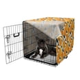 thumbnail image 5 of Fruits Dog Crate Cover, Summer Apricot Branches Delicious Organic Eat Exotic Juicy Graphic Art, Easy to Use Pet Kennel Cover Small Dogs Puppies Kittens, 7 Sizes, Orange and Dark Teal, by Ambesonne, 5 of 6