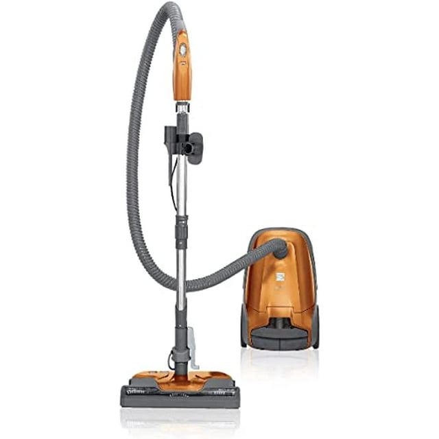 Aspiradora ligera con bolsa Kenmore 81214 Serie 200, apta para mascotas, con filtro HEPA, sistema de 2 motores y 3 herramientas de limpieza, color naranja