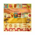 thumbnail image 1 of Decorative Napkins Set of 4 Tiki Bar, Retro Travel Cards Pattern Holiday in Hawaii Summer Season Vintage Print, Satin Fabric for Brunch Dinner Buffet Party, 12" x 12", Coral, by Ambesonne, 1 of 2